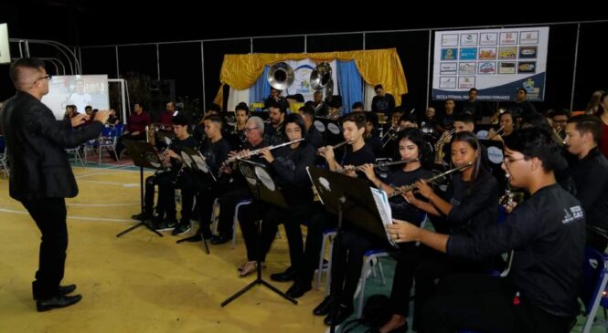 Banda de música Dr. Vicente Fernandes de Luís Gomes é destaque no município de Marcelino Vieira RN