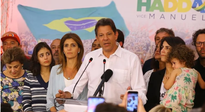 Haddad agradece votos recebidos e promete oposição pela democracia