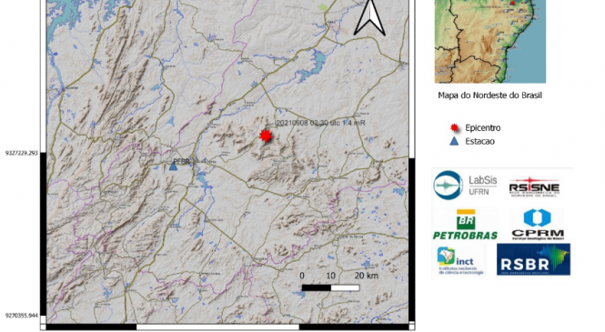 Tremor de terra é registrado no RN, no município de Portalegre