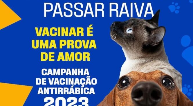 Em Pilões, o Governo Dr. Sabino Neto chama atenção para campanha de vacinação antirrábica