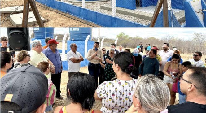 Prefeitura de Pau dos Ferros entrega sistema de abastecimento da comunidade Perímetro Irrigado