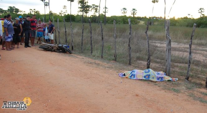 Agricultor morre após colisão frontal entre duas motocicletas na zona rural de Apodi RN.