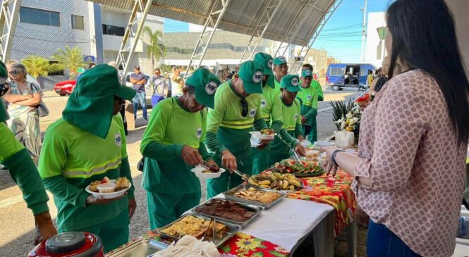 Prefeitura de Pau dos Ferros celebra dia do meio ambiente com café da manhã para equipe da limpeza urbana