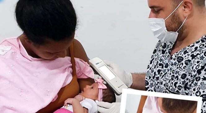 Francisco Dantas realiza testes neonatais e da orelhinha e da línguinha