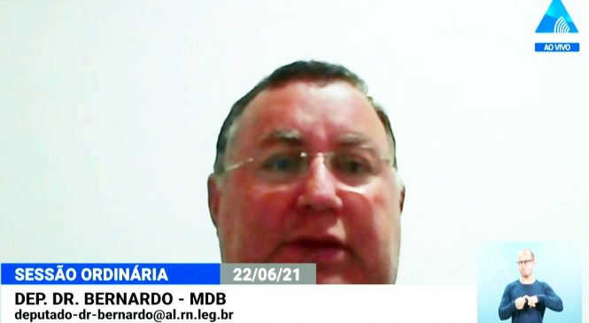 Dr. Bernardo se solidariza com potiguares por mortes provocadas pela covid 19