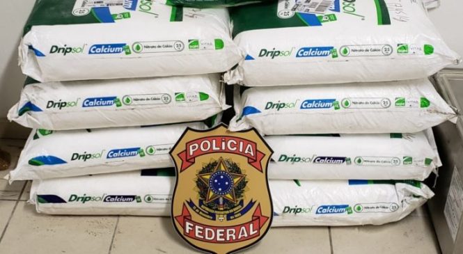 PF prende homem com 147 kg de produto usado para fazer drogas
