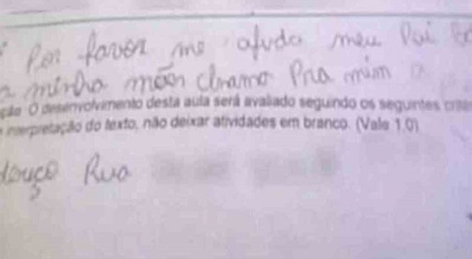 Polícia prende pai de menina que escreveu pedido de socorro à mãe na prova escolar