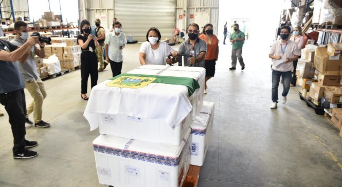 RN recebe hoje mais 43 mil doses de CoronaVac, Ministerio já enviou 273,4 mil doses de vacinas
