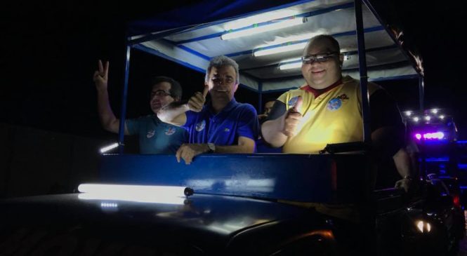Vereador Renato Alves faz grande careata e apresenta Jorge do Rosário a Pau dos Ferros