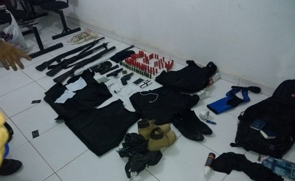 Armas, Munições e dinamites são apreendidas na divisa da PB e RN