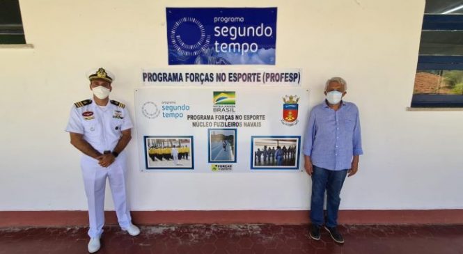 João Maia visita instalações do programa “Segundo Tempo” no Grupamento de Fuzileiros Navais em Natal