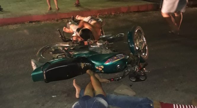 URGENTE – Grave acidente envolvendo duas motos em Antonio Martins