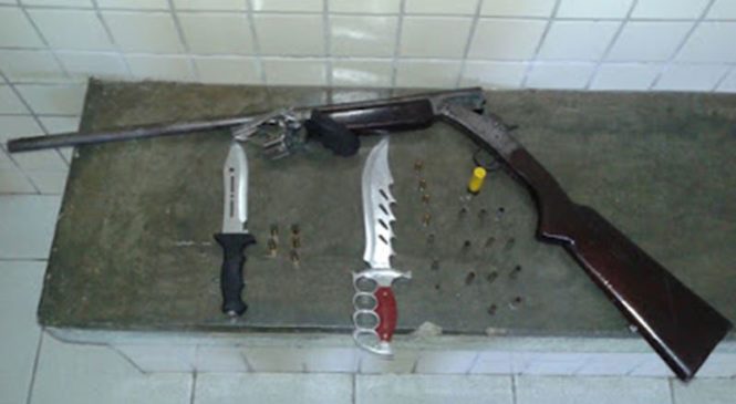 PM prende homem de 54 anos com armas e várias munições em Frutuoso Gomes