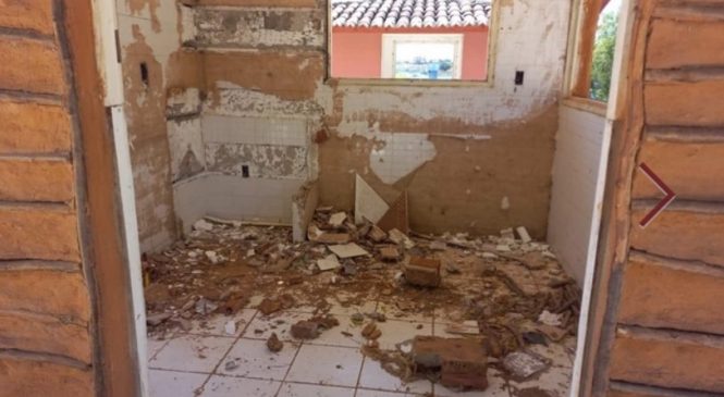 Terminal Turístico de de Pau dos Ferros, sofreu um ato de vandalismo, roubo e depredação generalizada ao patrimônio público