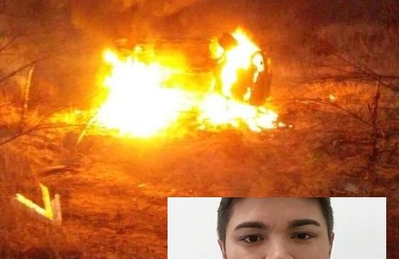 Médico perde controle e veículo pega fogo após capotar entre Messias Targino e Patu