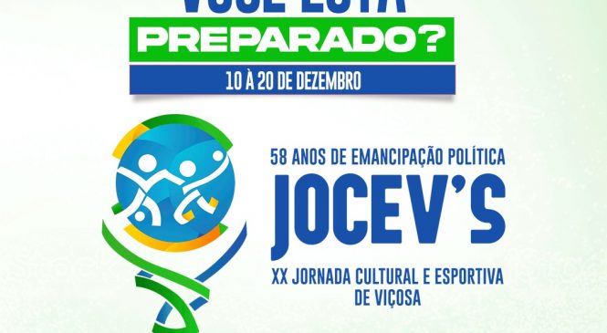Prefeitura de Viçosa confirma a realização da XX Jornada Cultural e Esportiva 2021