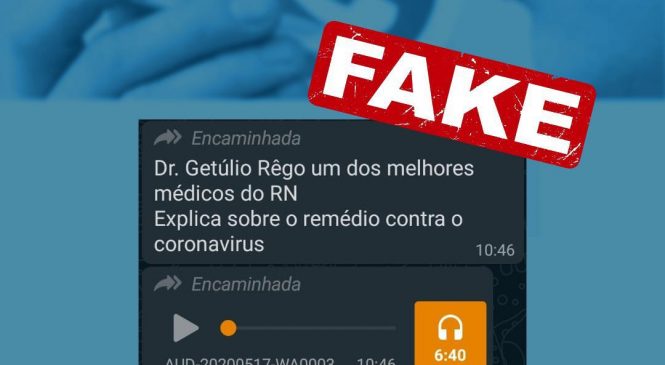 Deputado Getúlio Rêgo diz que áudio que circula nas redes sociais é Fake News.