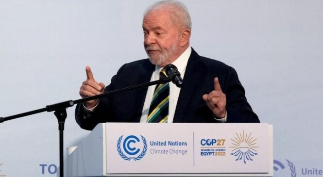 Lula cobra recursos de países ricos e diz que combate à crise do clima será prioridade