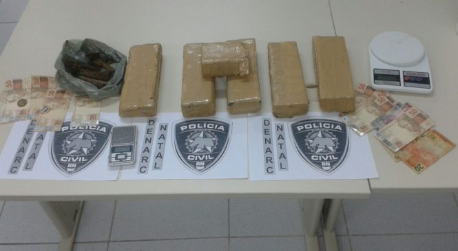 Polícia Civil prende mulher com seis quilos de maconha na Zona Sul de Natal