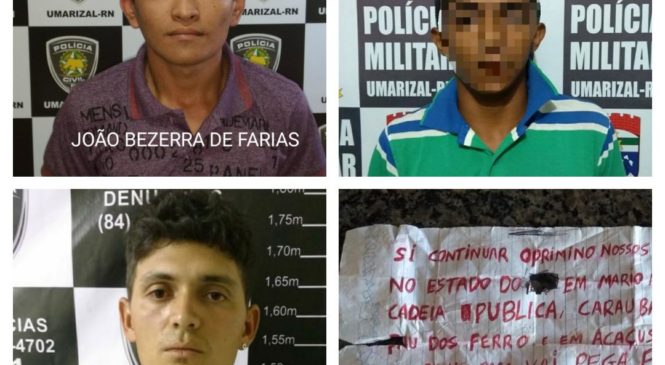 Polícias Civil Com A Colaboração Da PM Identifica Autores De Incêndios Criminosos Contra Veículos Da Prefeitura De Umarizal/RN.