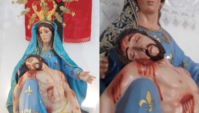 Igreja é arrombada e coroa de ouro de imagem de Nossa Senhora da Piedade é furtada no interior do RN