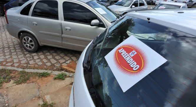 Detran fará leilão de carros apreendidos na quinta-feira