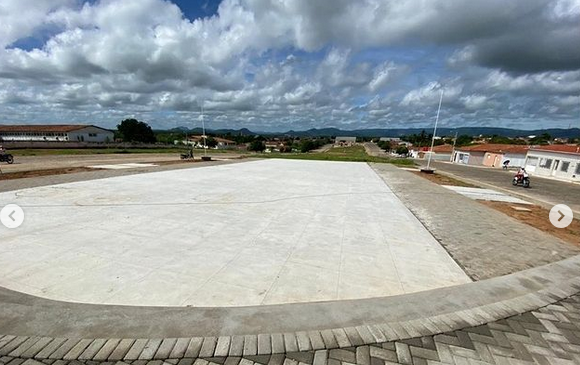 Prefeitura de Umarizal retoma obras para conclusão da Praça de Eventos.