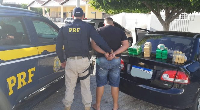 Homem é preso transportando 20 quilos de maconha no interior do RN